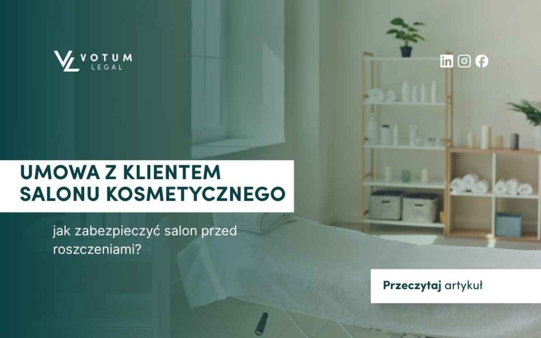 umowa z klientem salonu kosmetycznego